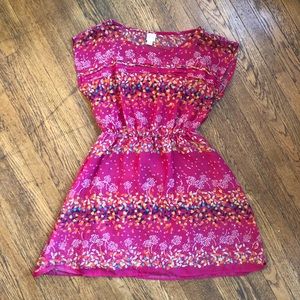 Pink pattern colorful dress
